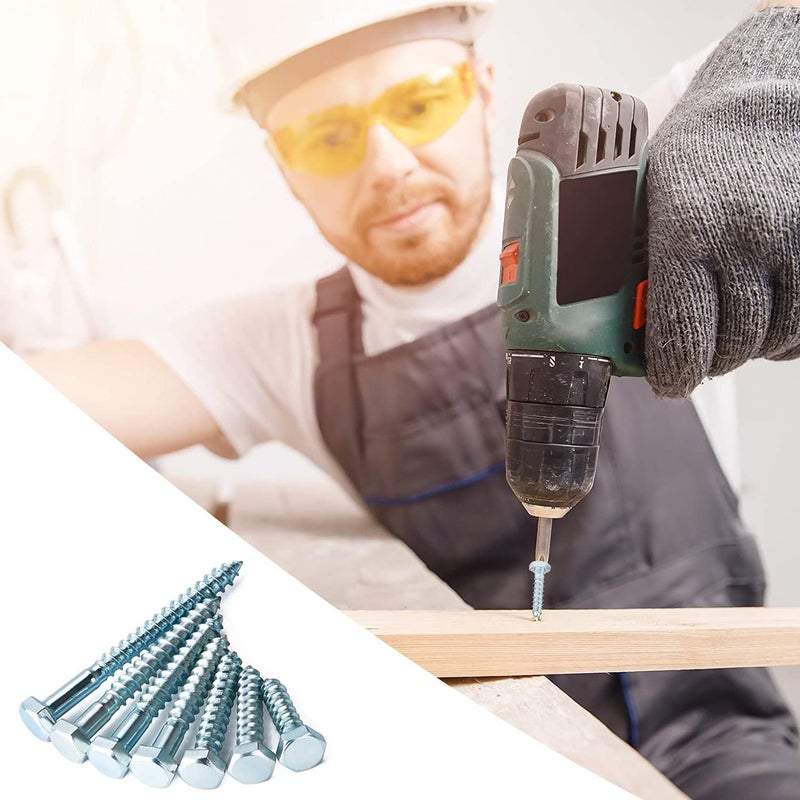 Duravel Hex Head Coach Screws with Washer & Plug for Heavy Timber and Concrete (3 Inch, 10mm) - Image 5